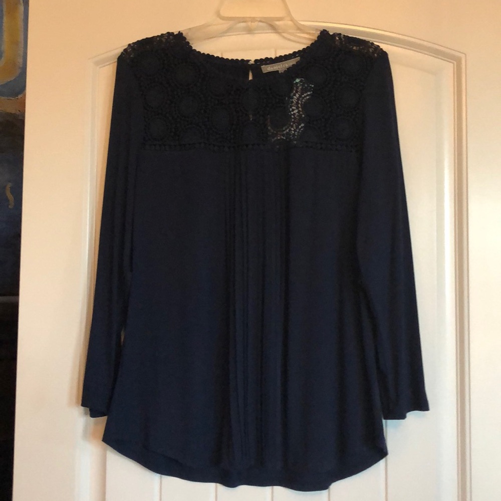 NWT navy long sleeve top L Stitch Fix
